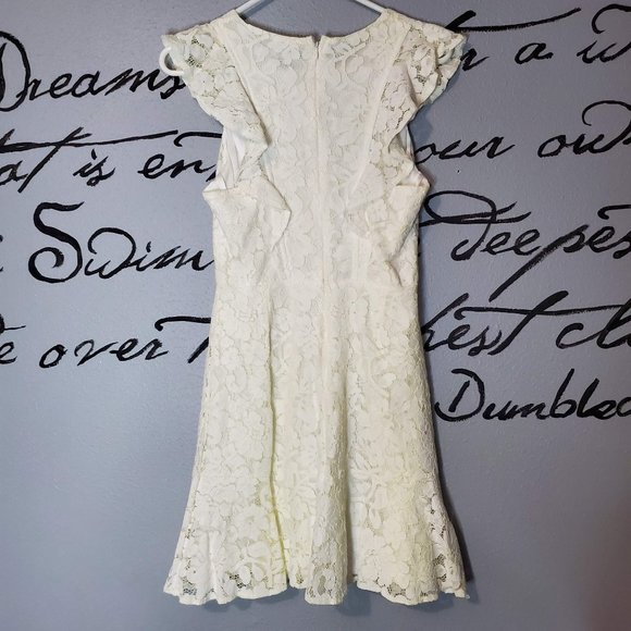 She and Sky White Lace Dress, Small - Picture 5 of 7